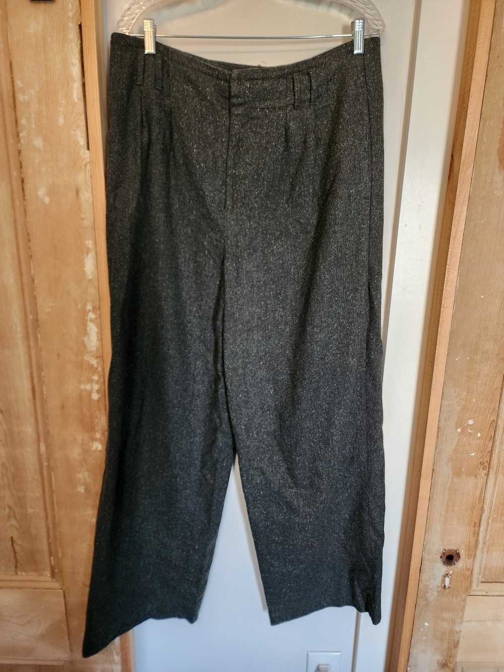 Banana Republic Women's Green Wool High Waisted Dress Pants (14)